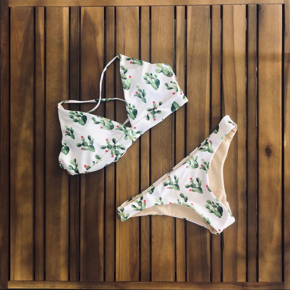 Cactus bikini cross cross straps
